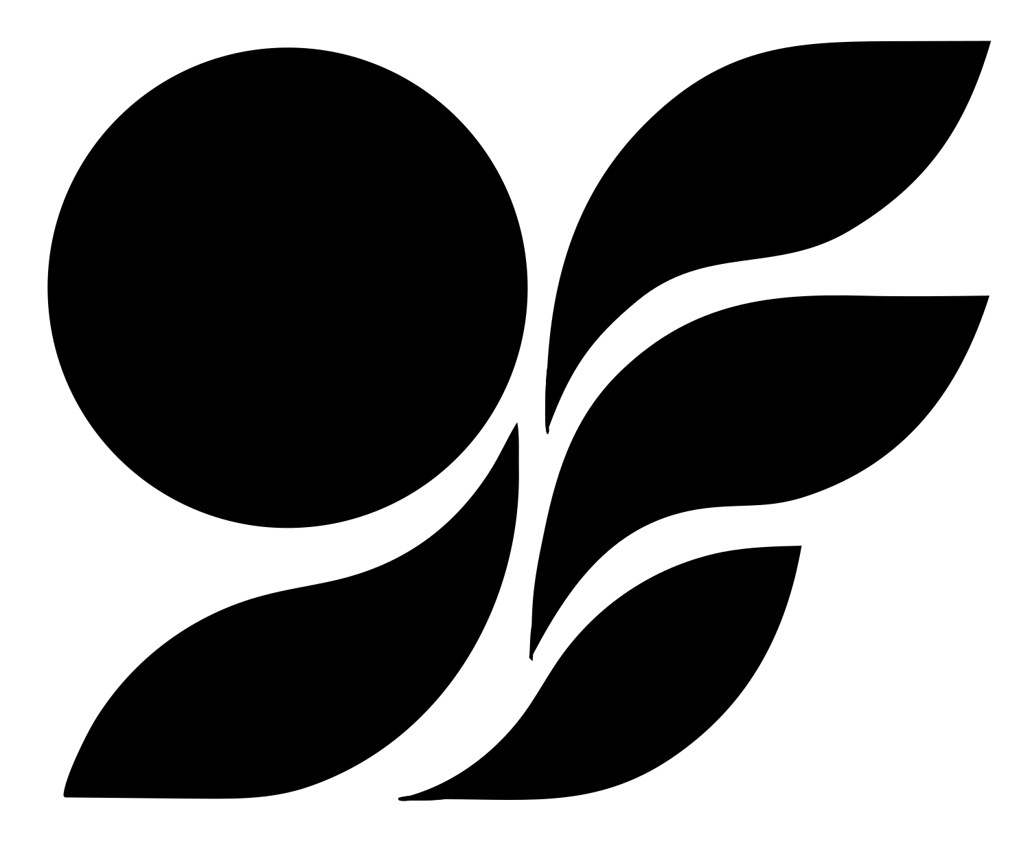 Botanical Libra Plant Icon #ffffff/#000000