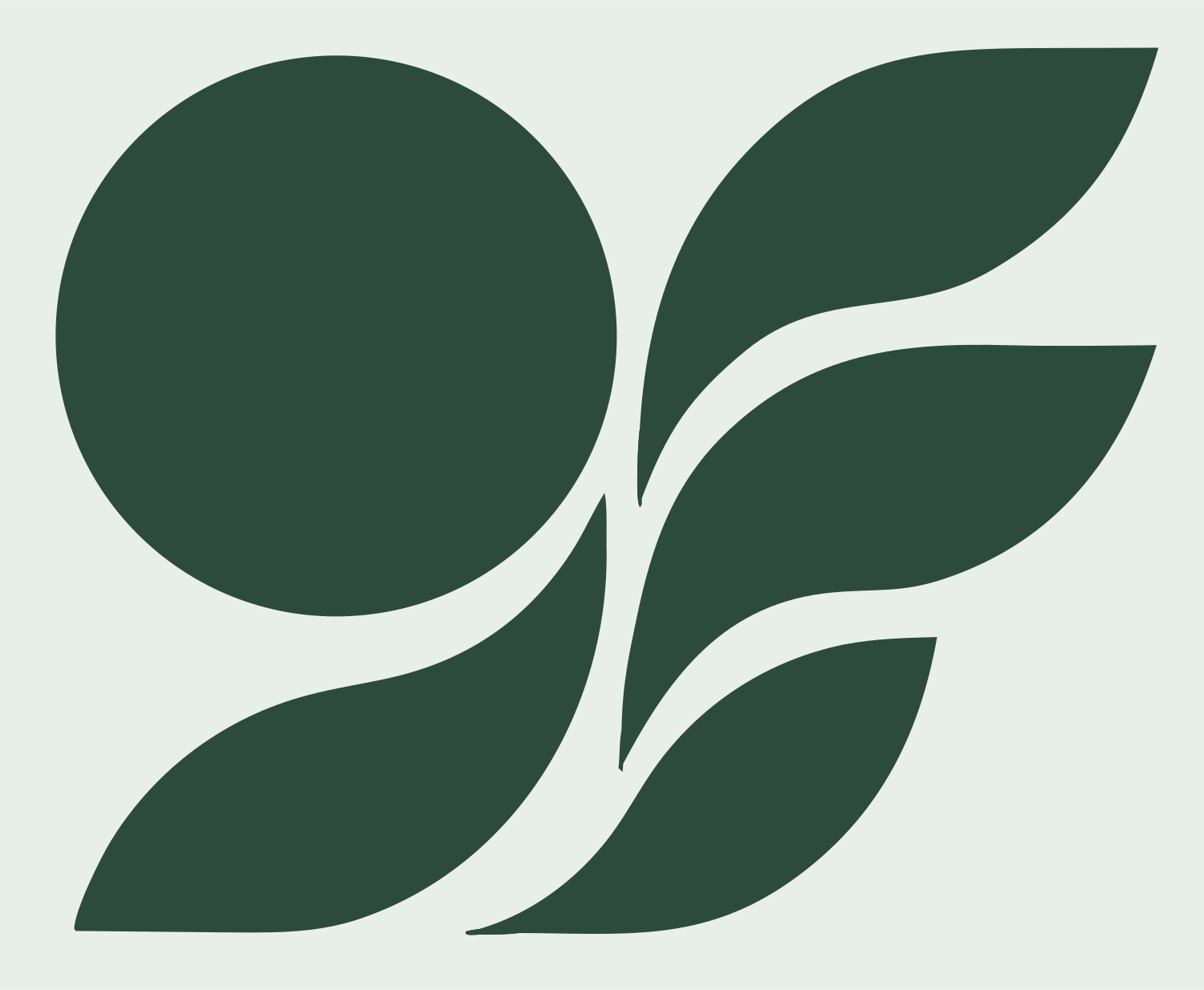 Botanical Libra Plant Icon #e8efe9/#2d4a3e