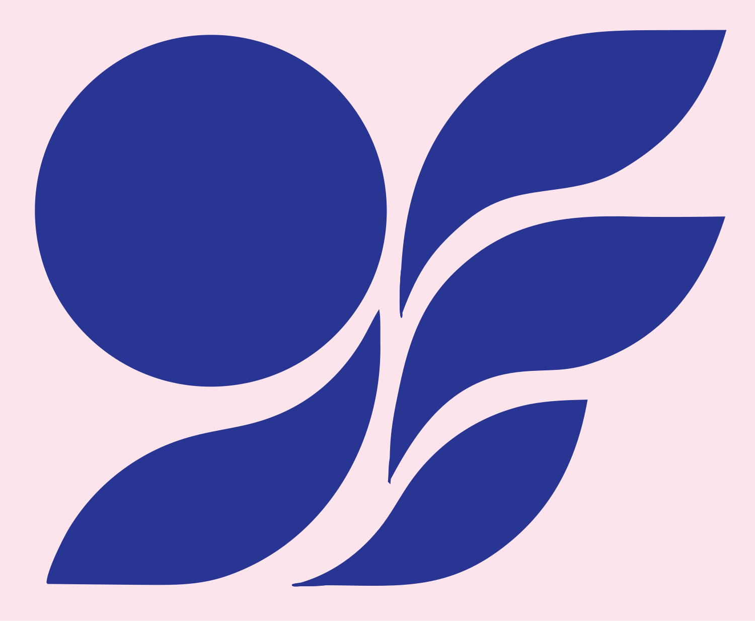 Botanical Libra Plant Icon #fce4ec/#283593