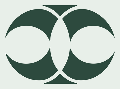 Swiss Libra Circles Logo #e8efe9/#2d4a3e