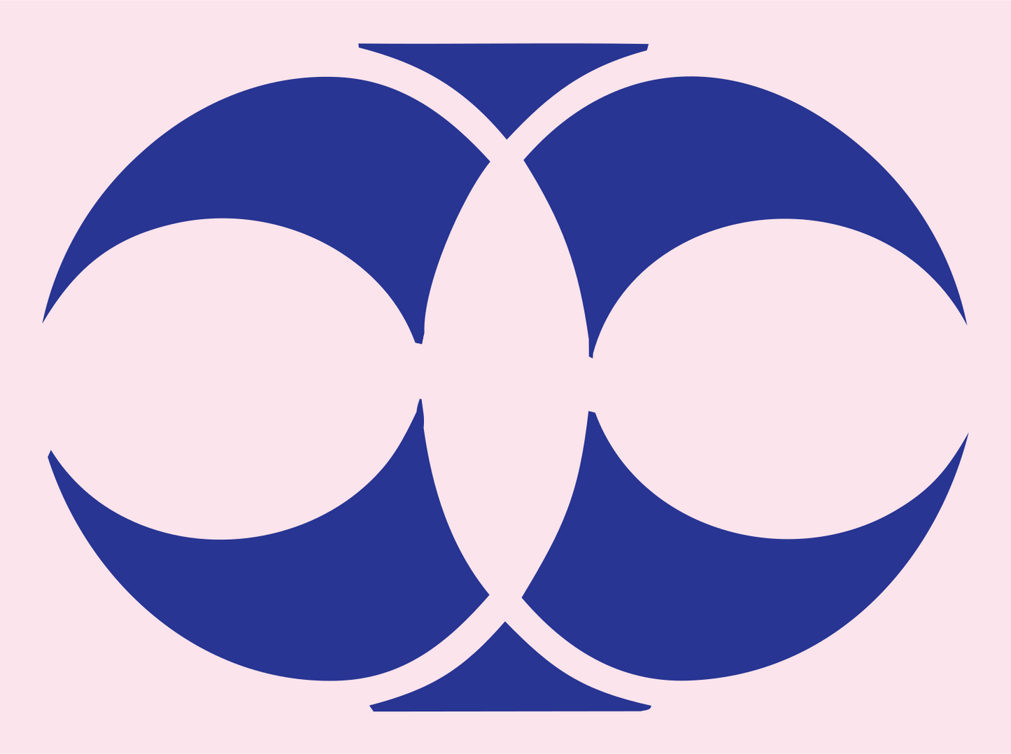 Swiss Libra Circles Logo #fce4ec/#283593