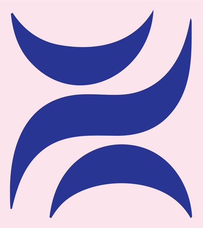 Swiss Libra Crescent Mark #fce4ec/#283593
