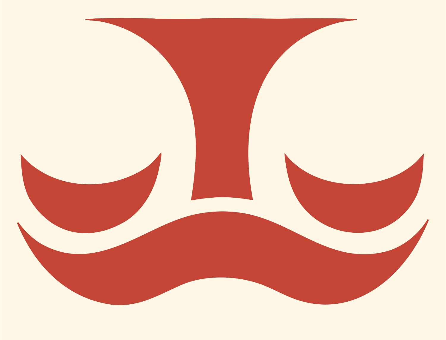 Swiss Libra Wave Crest #fff8e7/#c44536