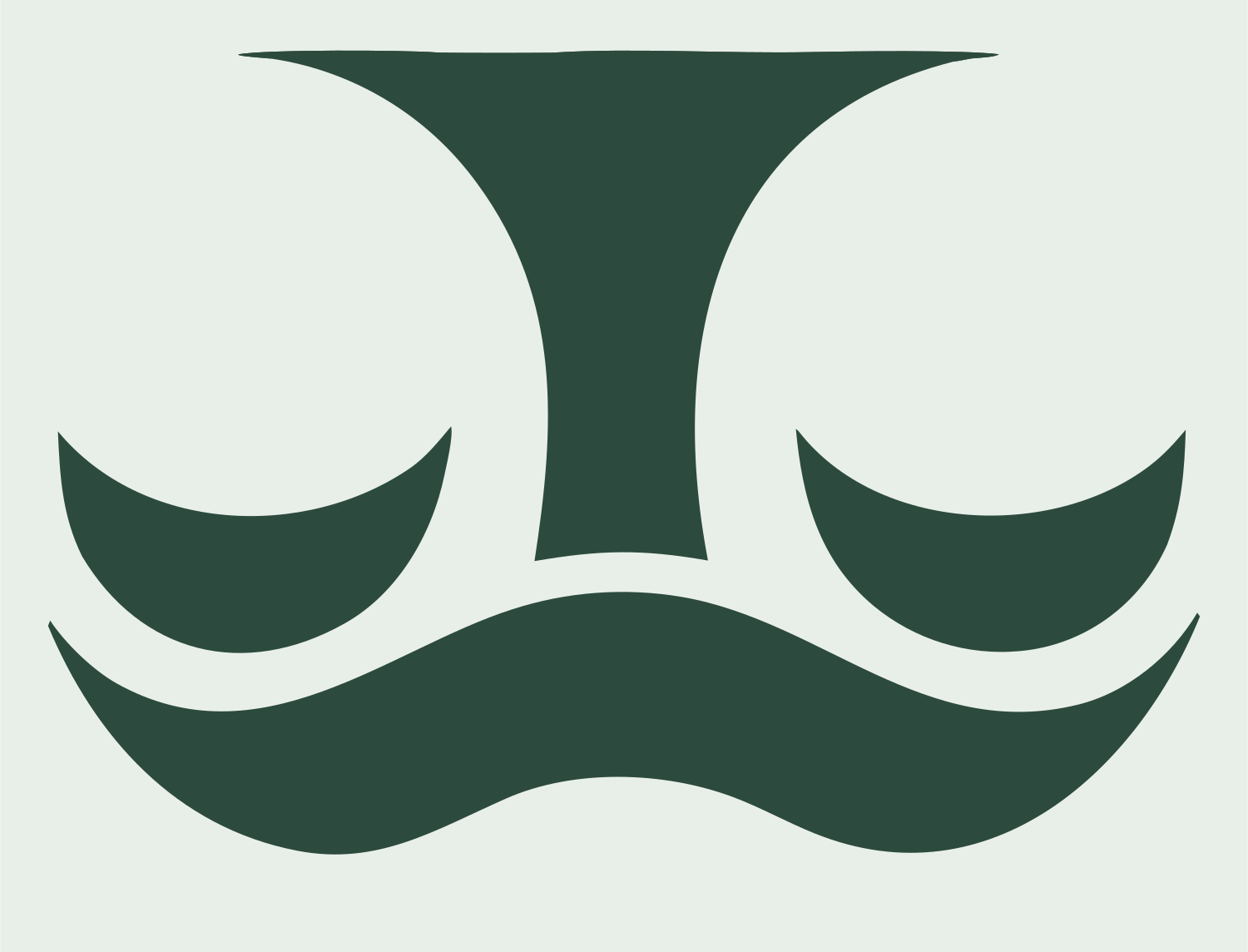 Swiss Libra Wave Crest #e8efe9/#2d4a3e