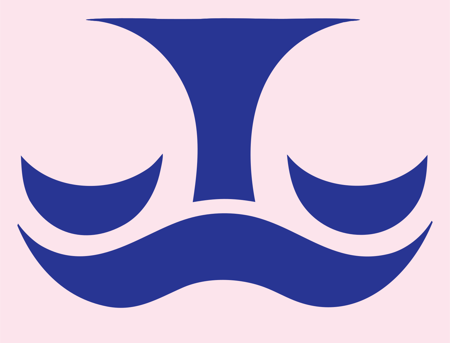 Swiss Libra Wave Crest #fce4ec/#283593