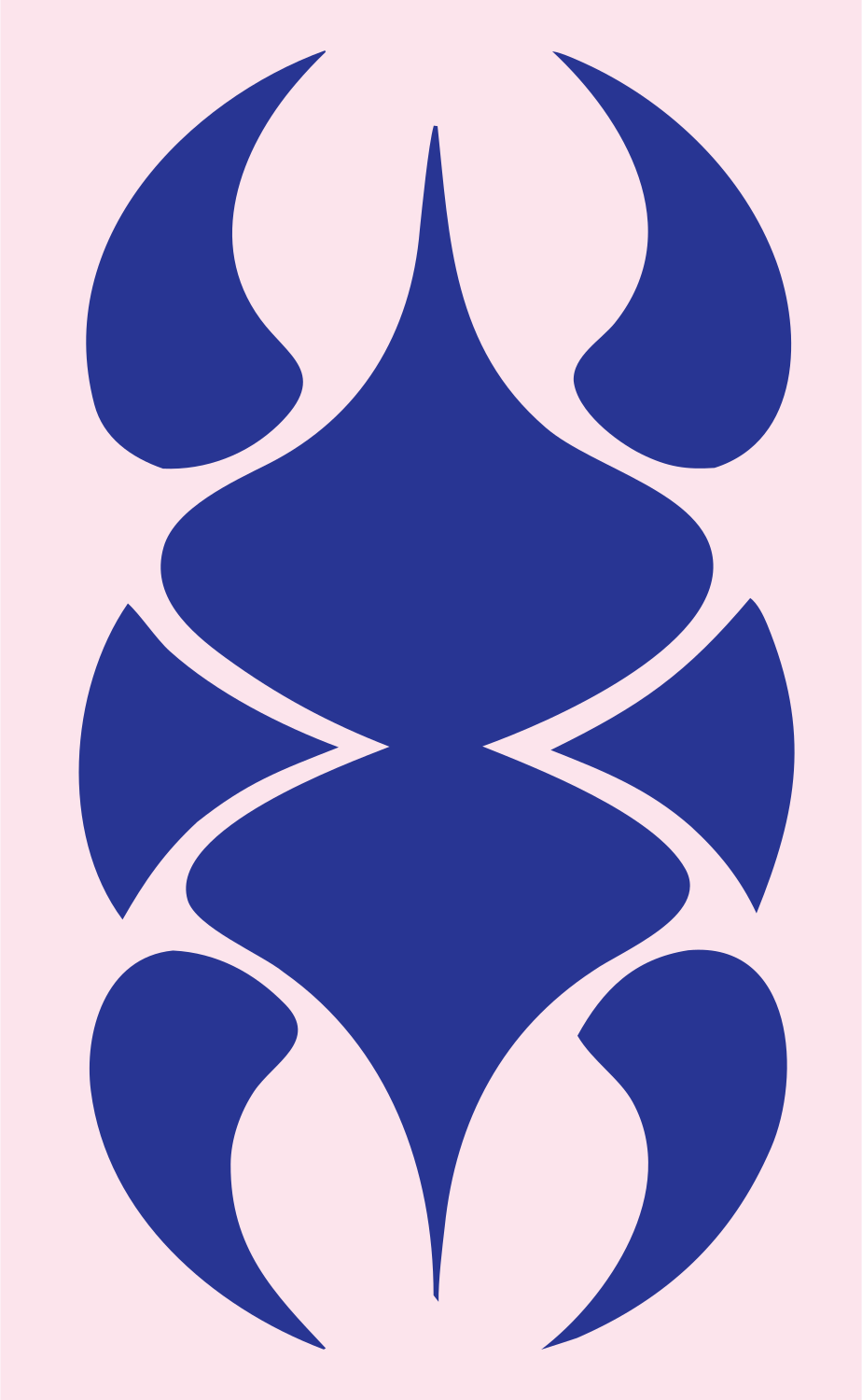 Pictogram Scorpion Body Mark #fce4ec/#283593