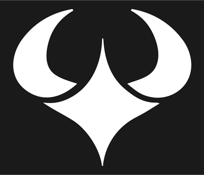 Horned Bull Scorpio Crest #1a1a1a/#ffffff