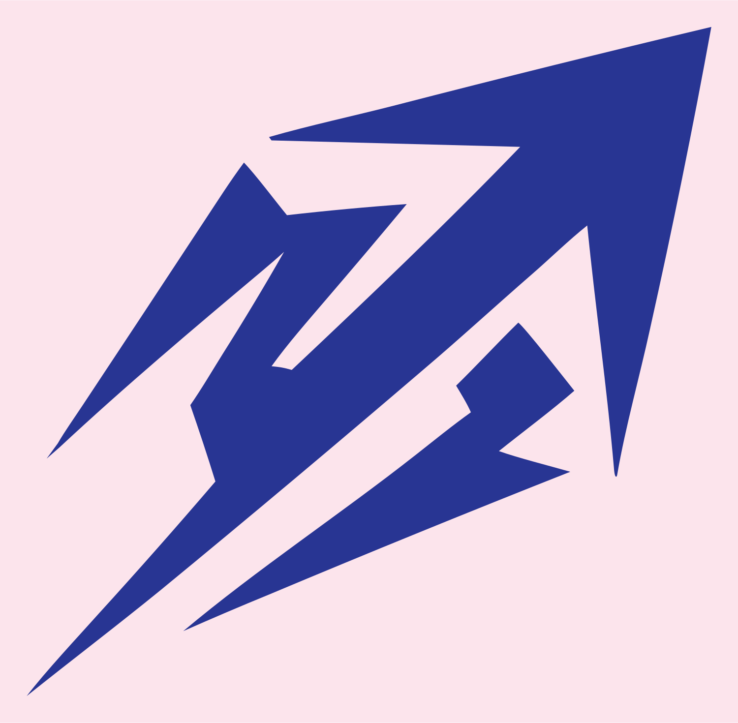 Industrial Sagittarius Arrow Mark #fce4ec/#283593
