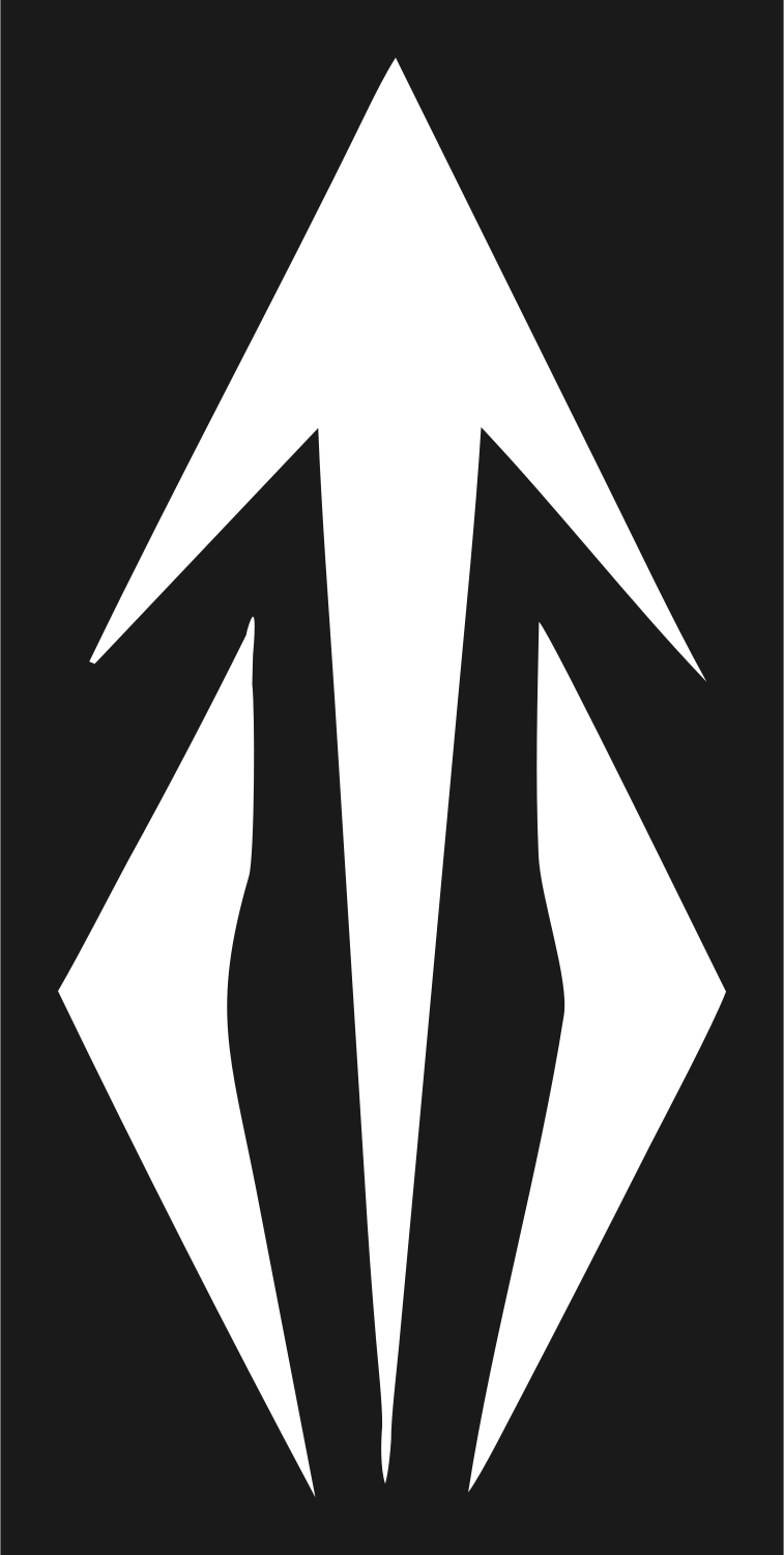 Sharp Arrow Sagittarius Badge #1a1a1a/#ffffff