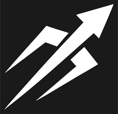 Bold Arrow Streak Logo #1a1a1a/#ffffff