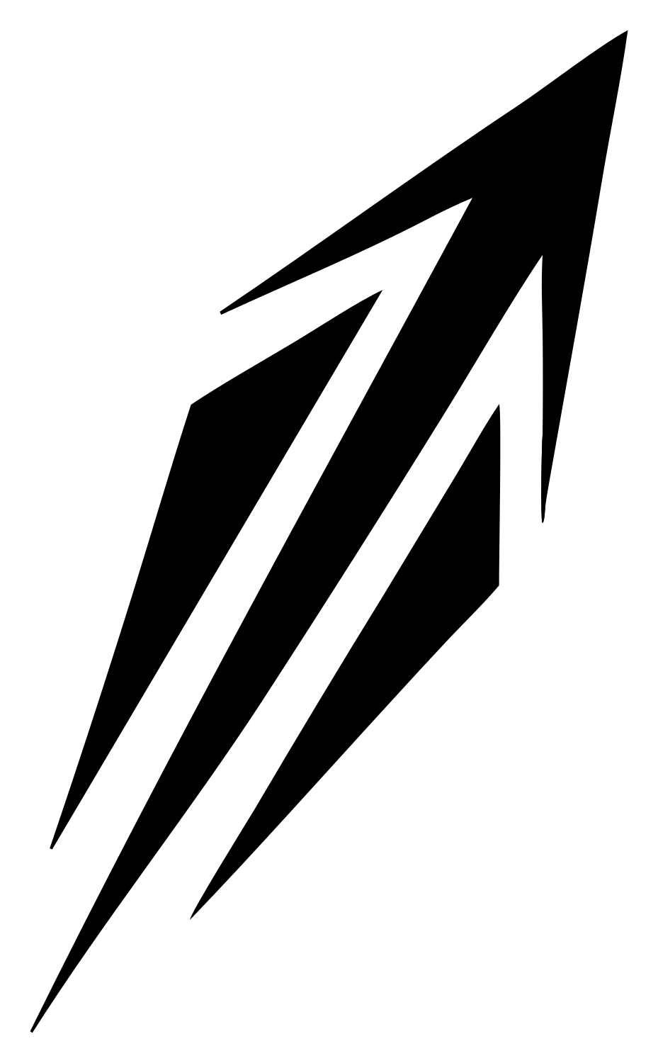 Jagged Sagittarius Strike Icon #ffffff/#000000