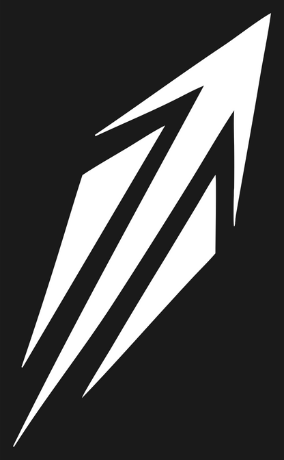 Jagged Sagittarius Strike Icon #1a1a1a/#ffffff
