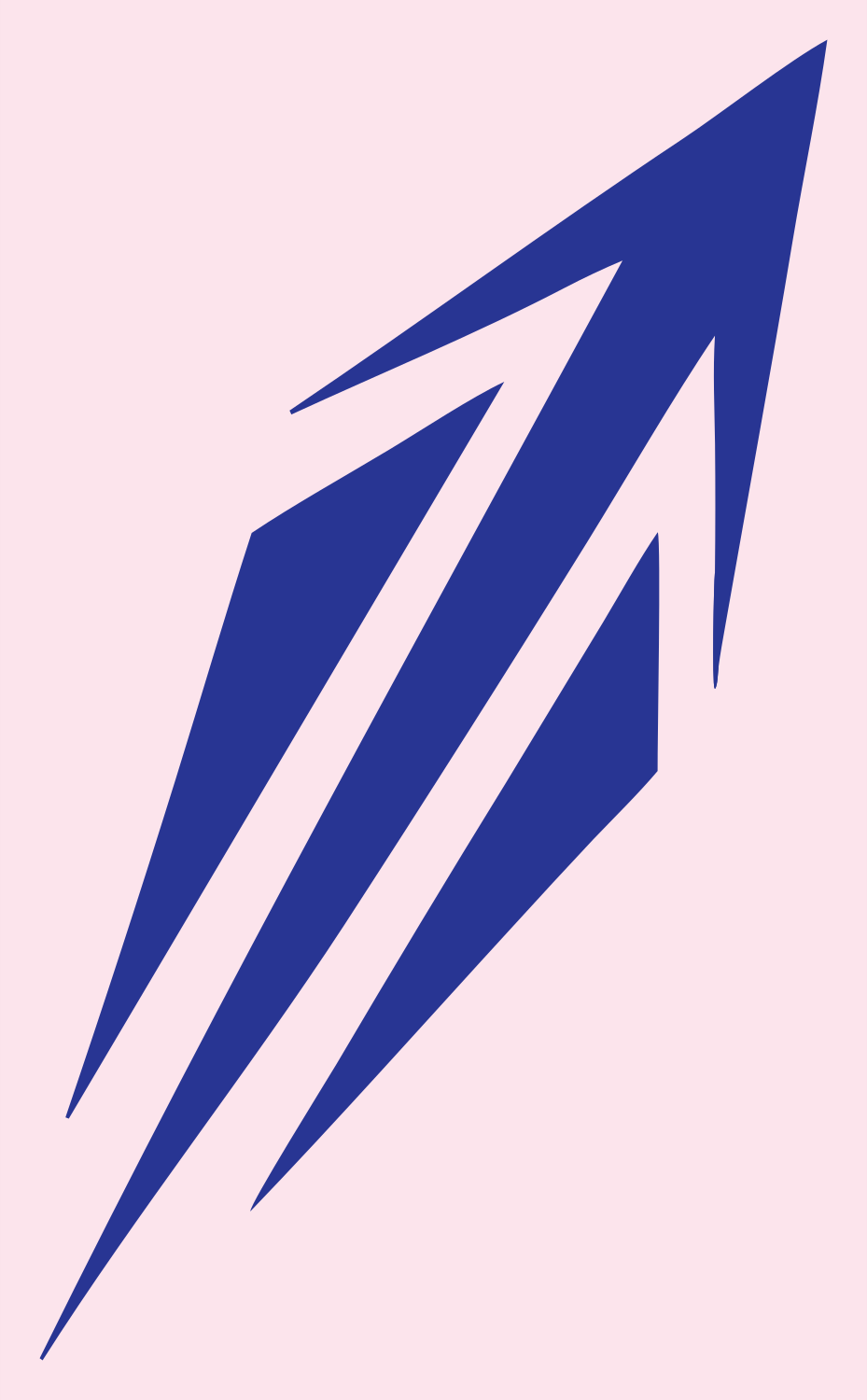 Jagged Sagittarius Strike Icon #fce4ec/#283593