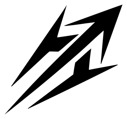 Industrial Sagittarius Slash Logo #ffffff/#000000