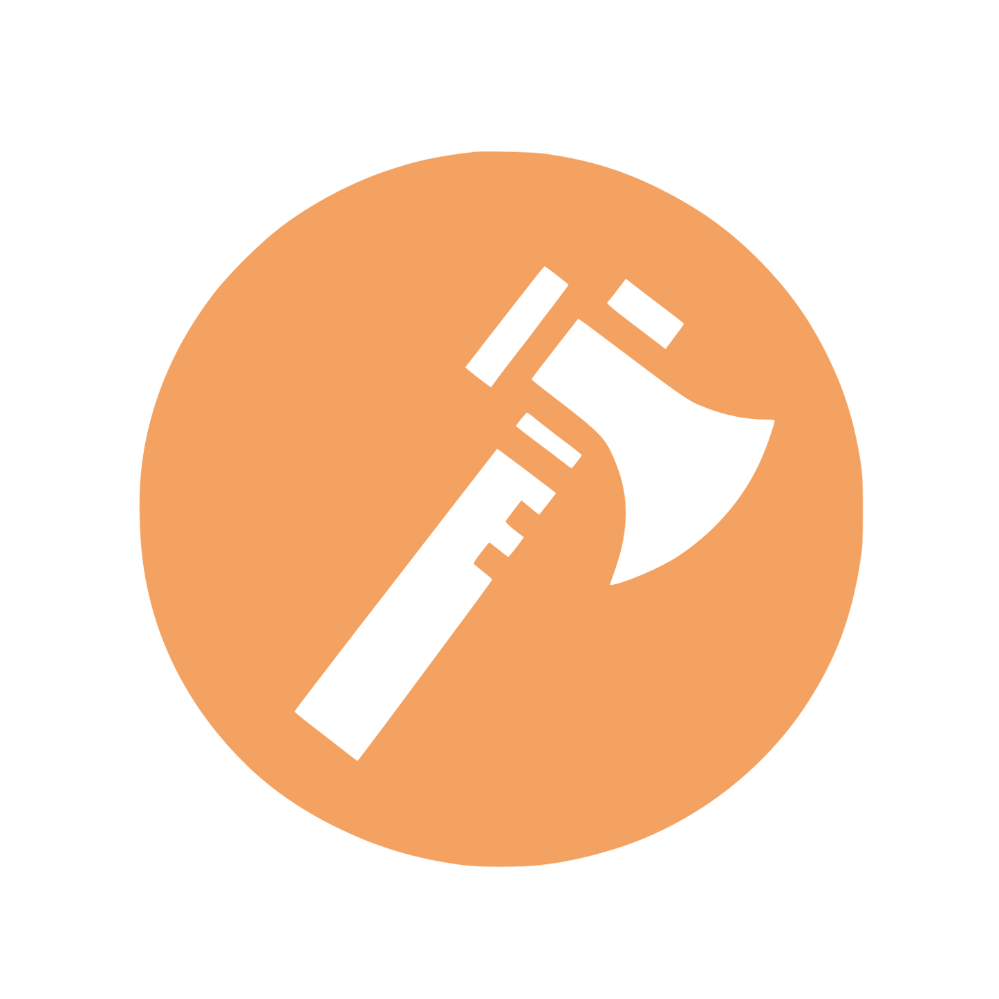Axe Tool Emblem #F4A261