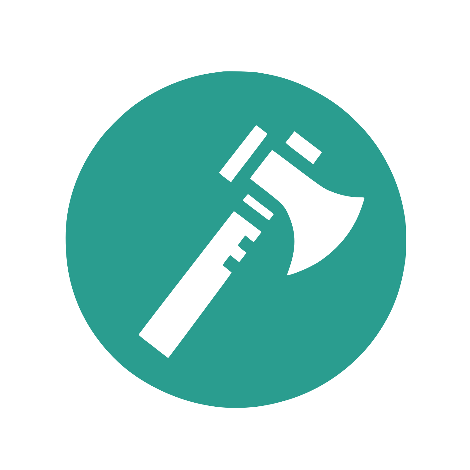 Axe Tool Emblem #2A9D8F