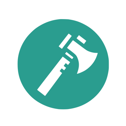 Axe Tool Emblem #2A9D8F