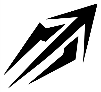 Razor Claw Arrow Logo #ffffff/#000000