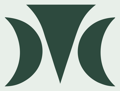 Triple Moon Crescent Mark #e8efe9/#2d4a3e