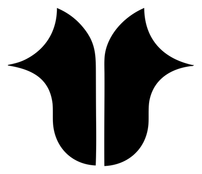 Split Capricorn Tulip Mark #ffffff/#000000