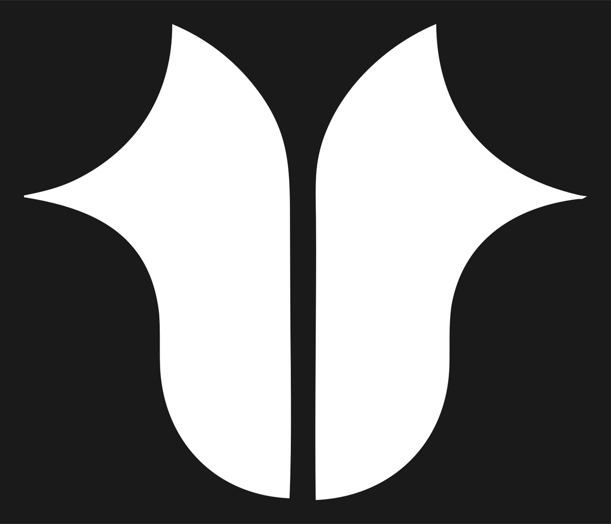 Split Capricorn Tulip Mark #1a1a1a/#ffffff