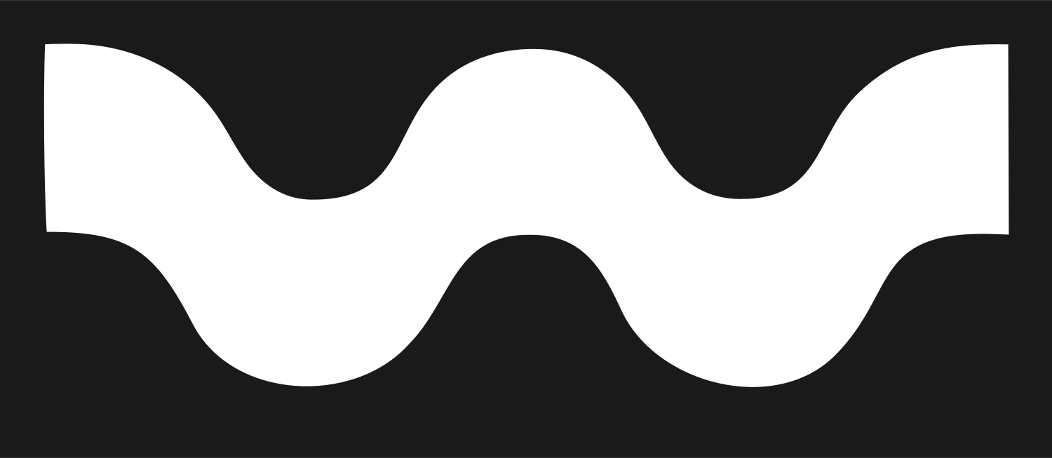 Bold Wave Band Logo #1a1a1a/#ffffff