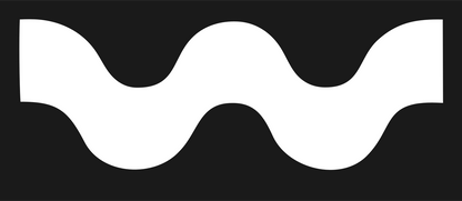 Bold Wave Band Logo #1a1a1a/#ffffff
