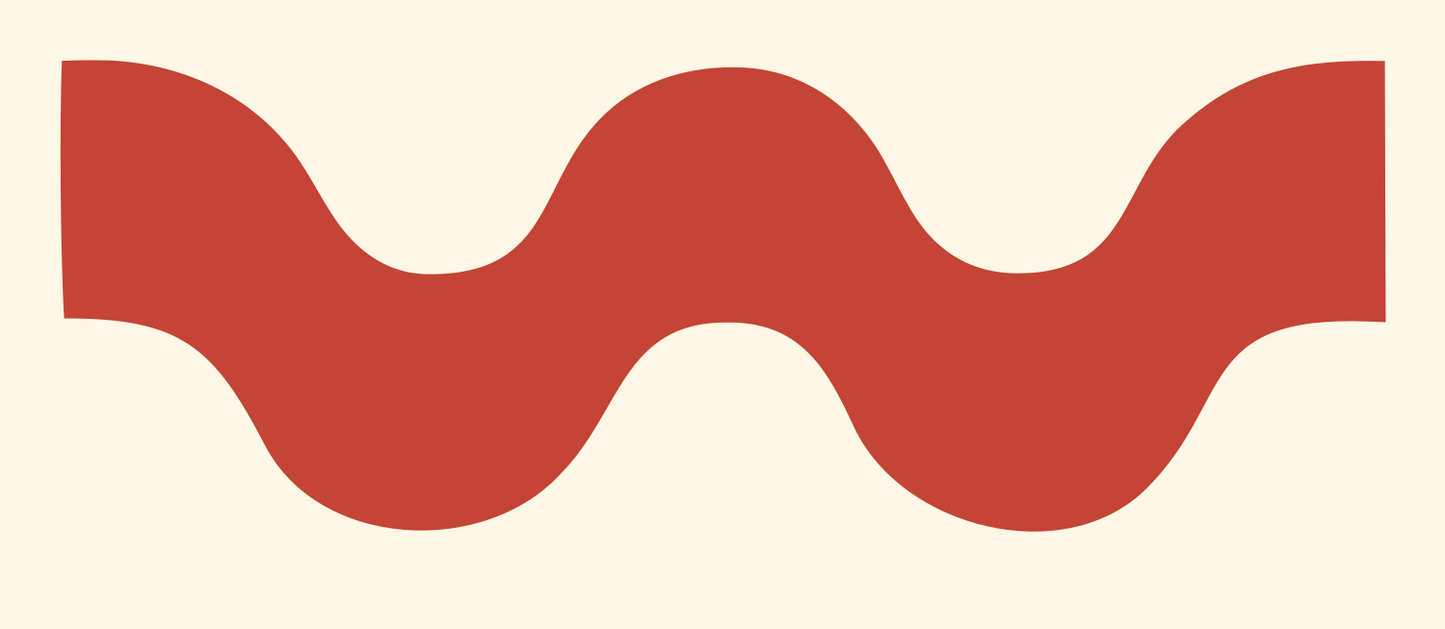 Bold Wave Band Logo #fff8e7/#c44536