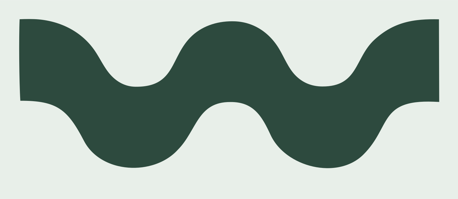 Bold Wave Band Logo #e8efe9/#2d4a3e