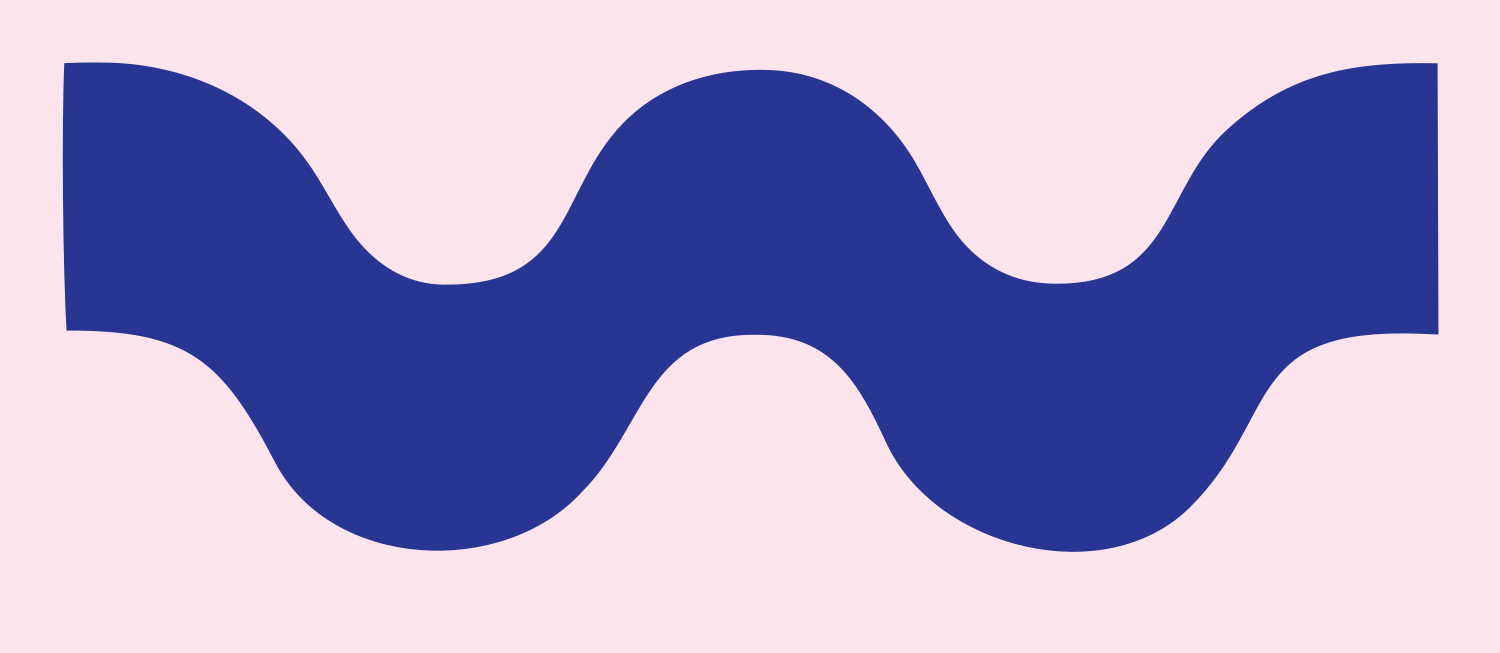 Bold Wave Band Logo #fce4ec/#283593