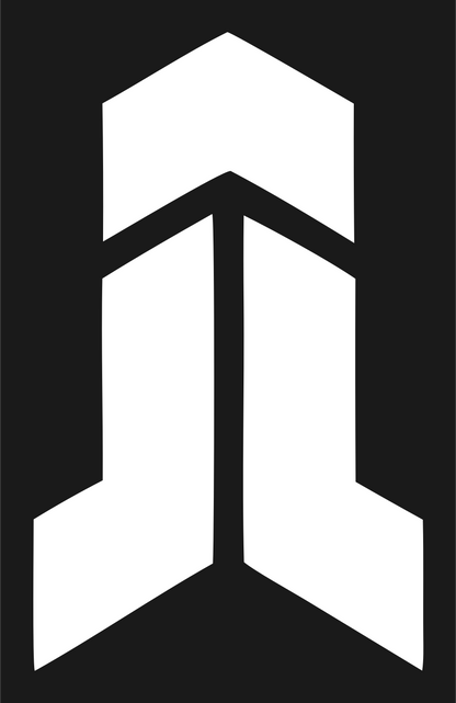 Geometric Chevron Pillar Mark #1a1a1a/#ffffff