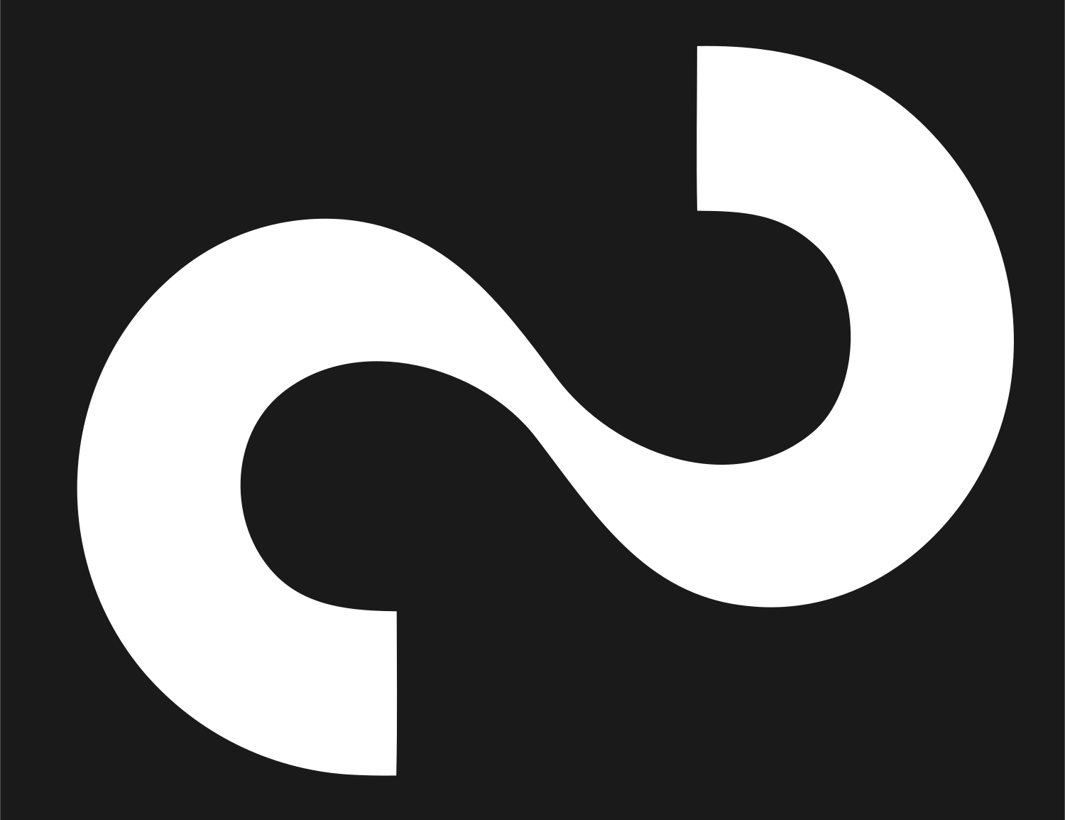 Monoline Infinity Wave Mark #1a1a1a/#ffffff