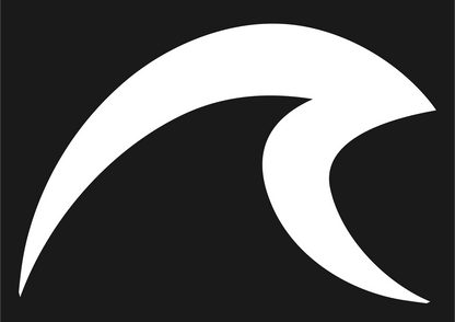 Cresting Wave Silhouette Logo #1a1a1a/#ffffff