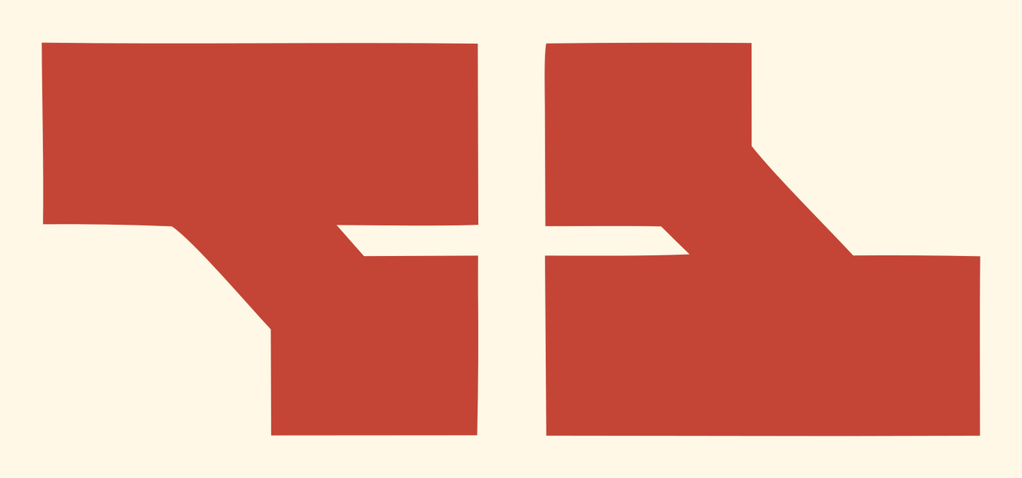 Angular Water Bearer Crest #fff8e7/#c44536