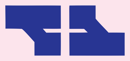 Angular Water Bearer Crest #fce4ec/#283593