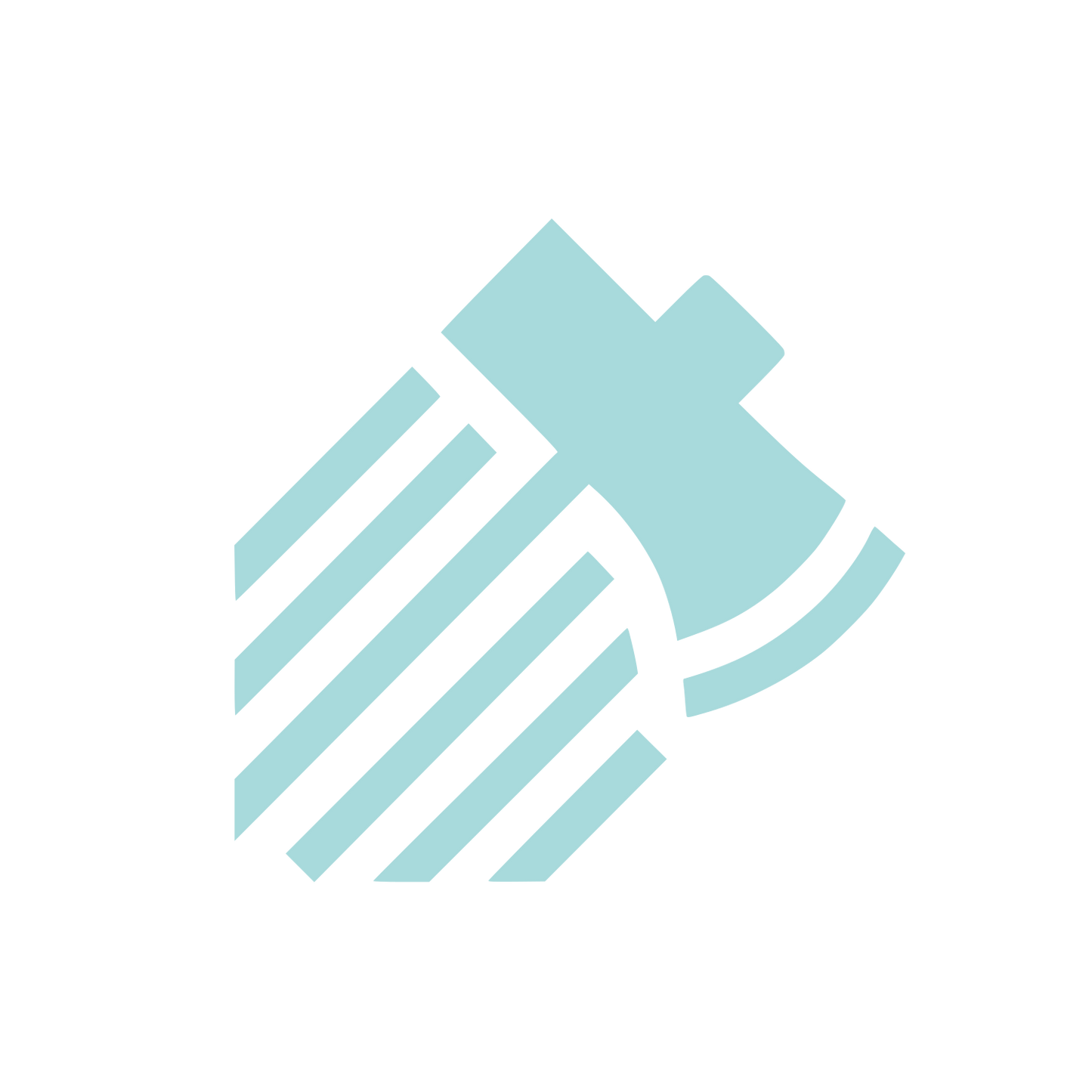 Axe Hammer Logo #A8DADC