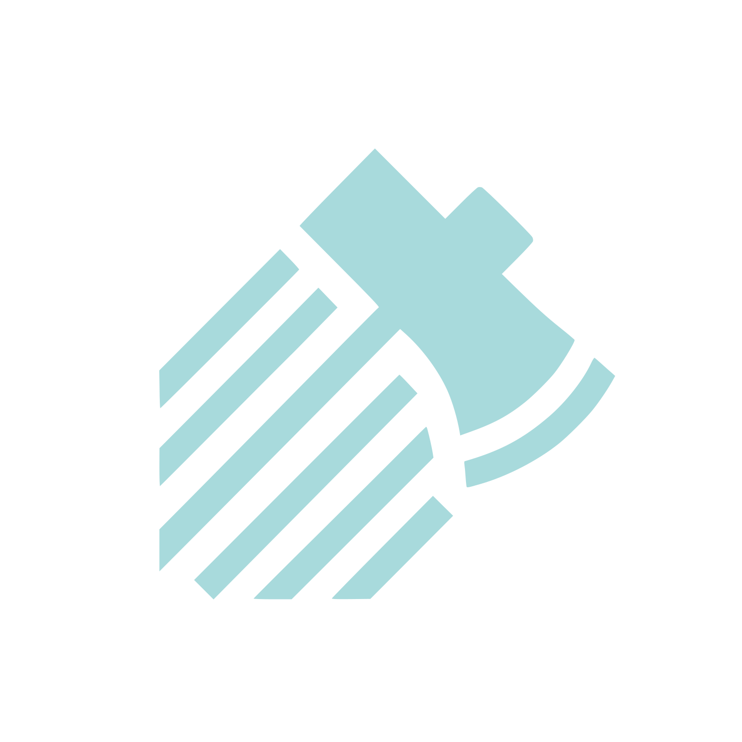 Axe Hammer Logo #A8DADC