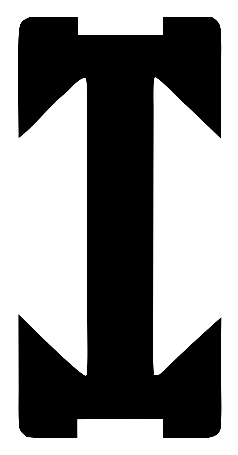 Baseball Bat Bold Crest #ffffff/#000000