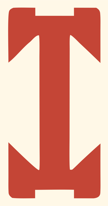 Baseball Bat Bold Crest #fff8e7/#c44536