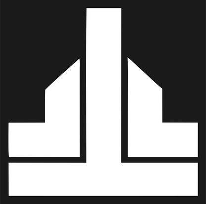 Geometric Skyline Buildings Mark #1a1a1a/#ffffff
