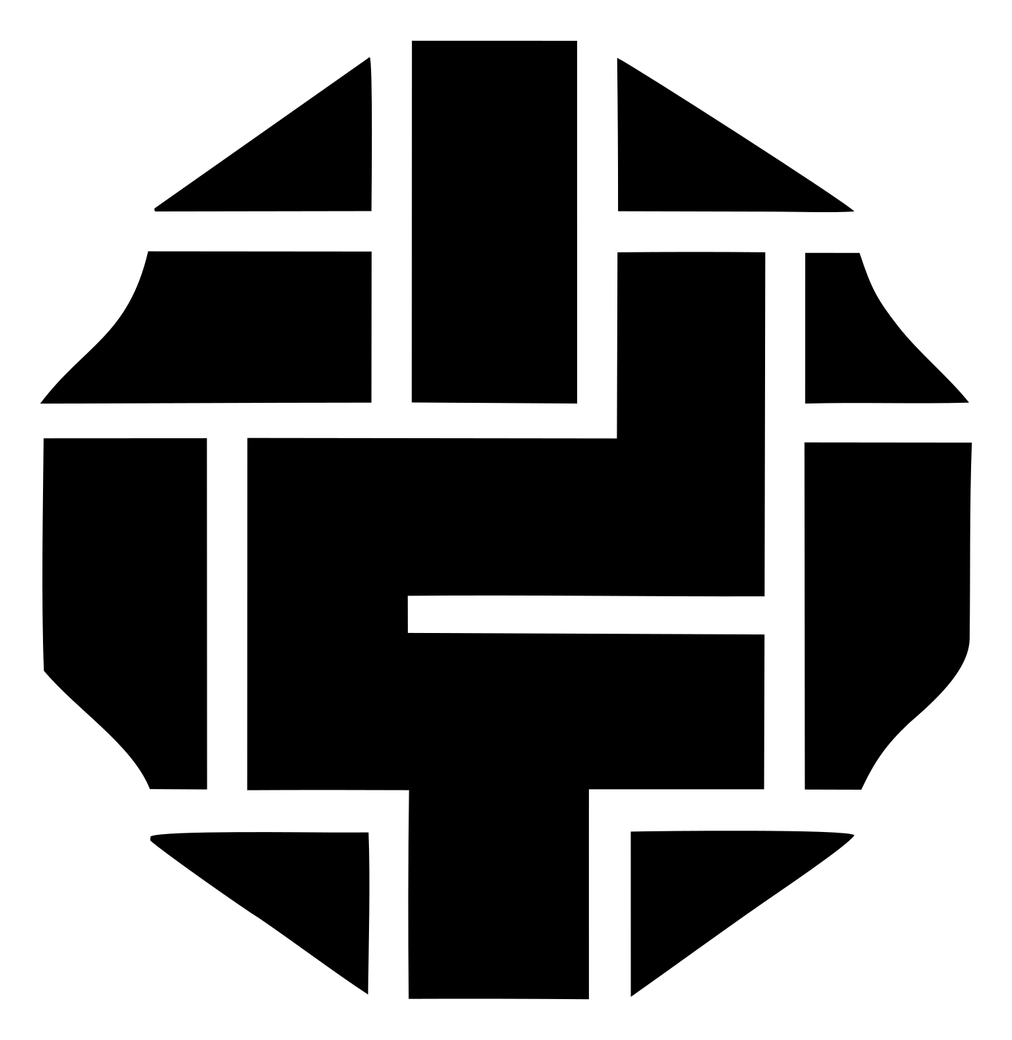 Woven Grid Pattern Emblem #ffffff/#000000