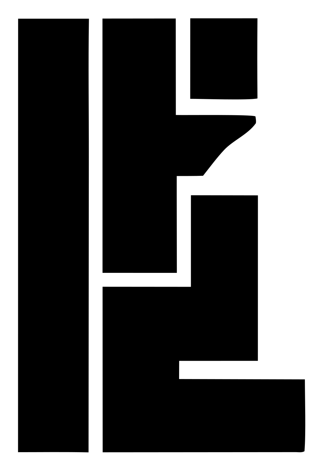 Heavy Baseball Bat Logo #ffffff/#000000