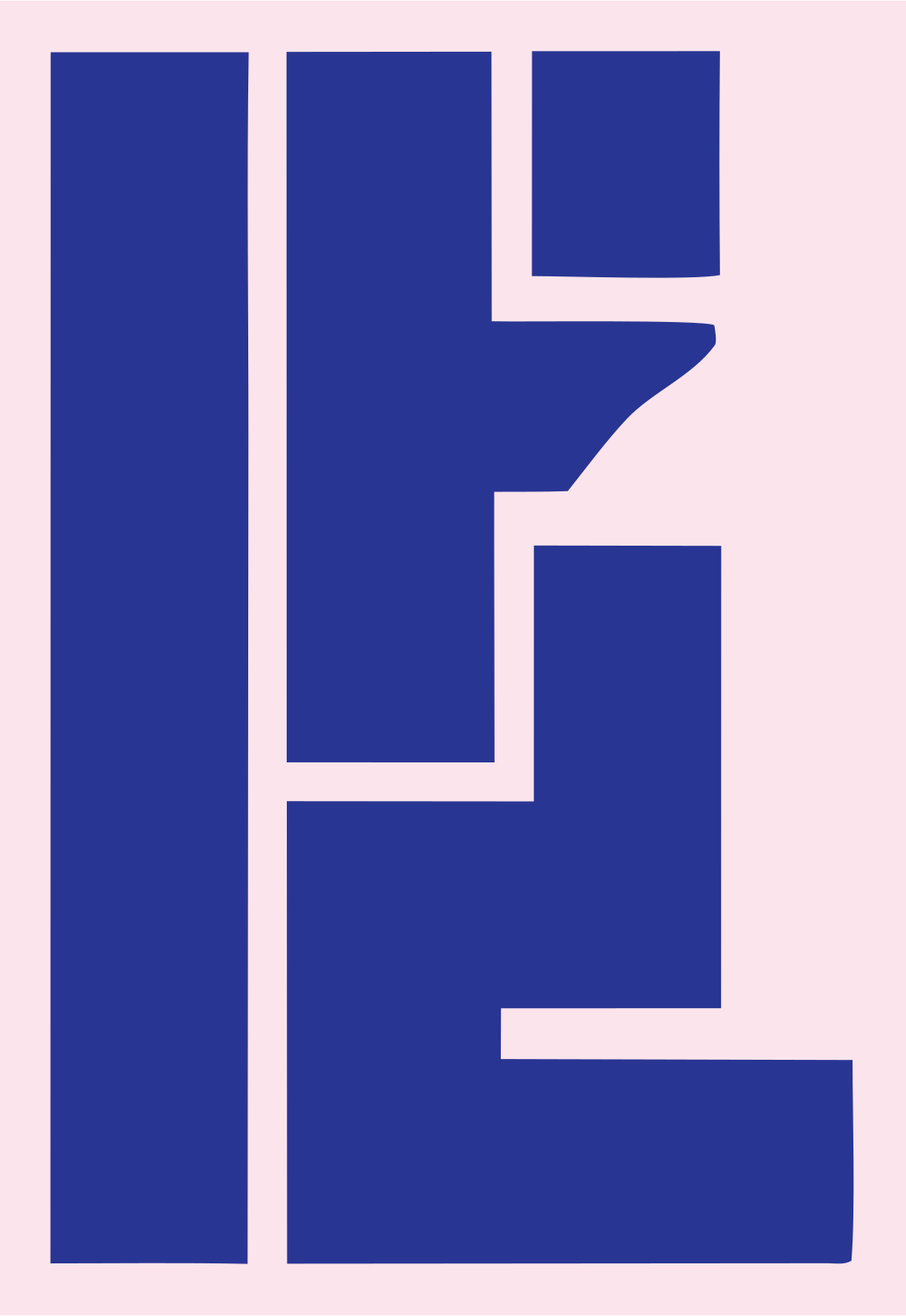 Heavy Baseball Bat Logo #fce4ec/#283593