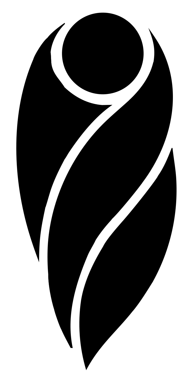 Volleyball Player Badge #ffffff/#000000