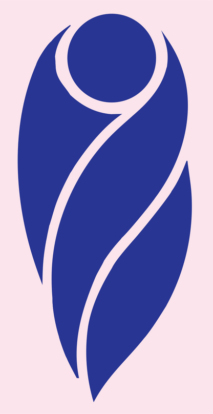 Volleyball Player Badge #fce4ec/#283593