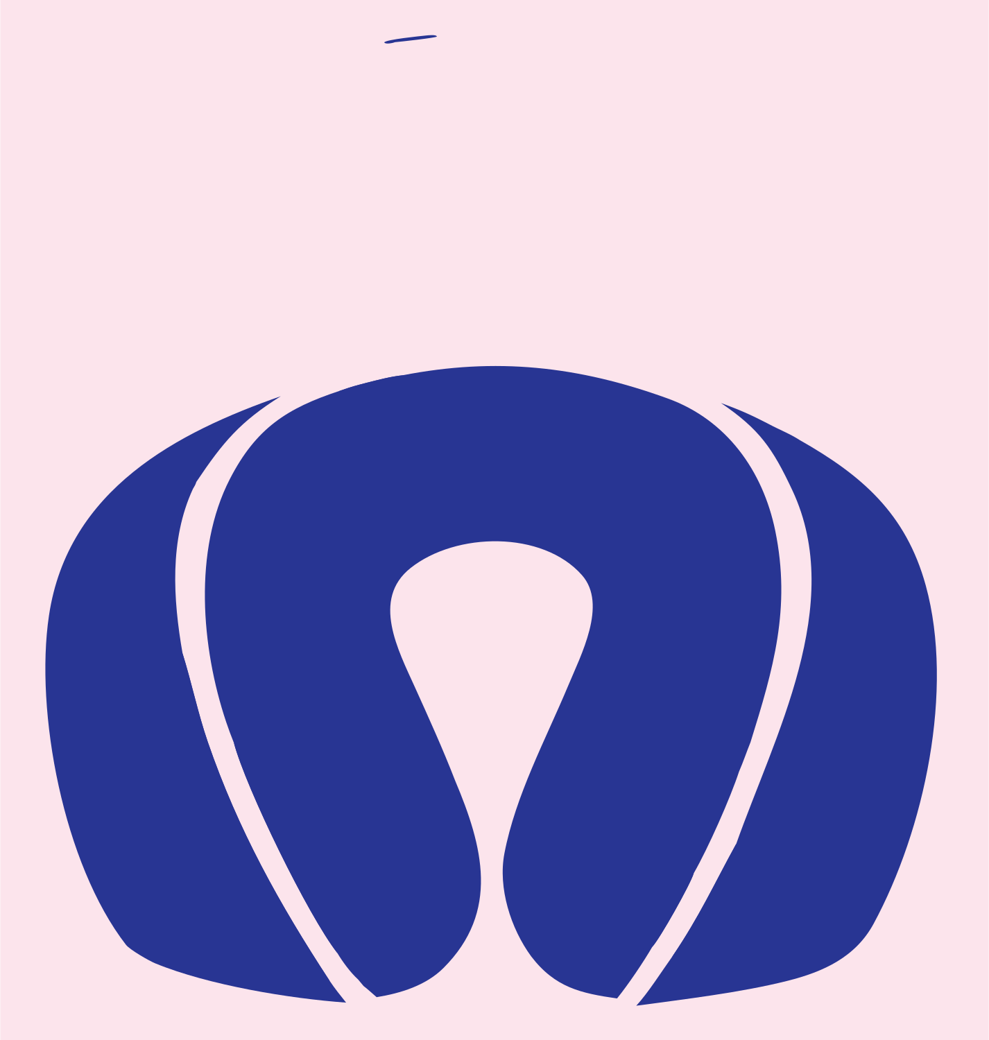 Volleyball Ball Minimalist Icon #fce4ec/#283593