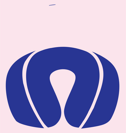 Volleyball Ball Minimalist Icon #fce4ec/#283593