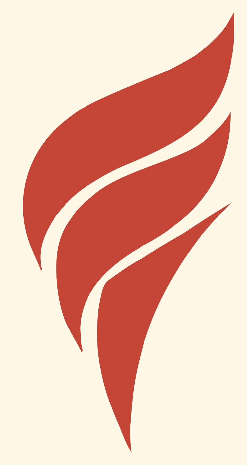 Bold Flame Volleyball Logo #fff8e7/#c44536