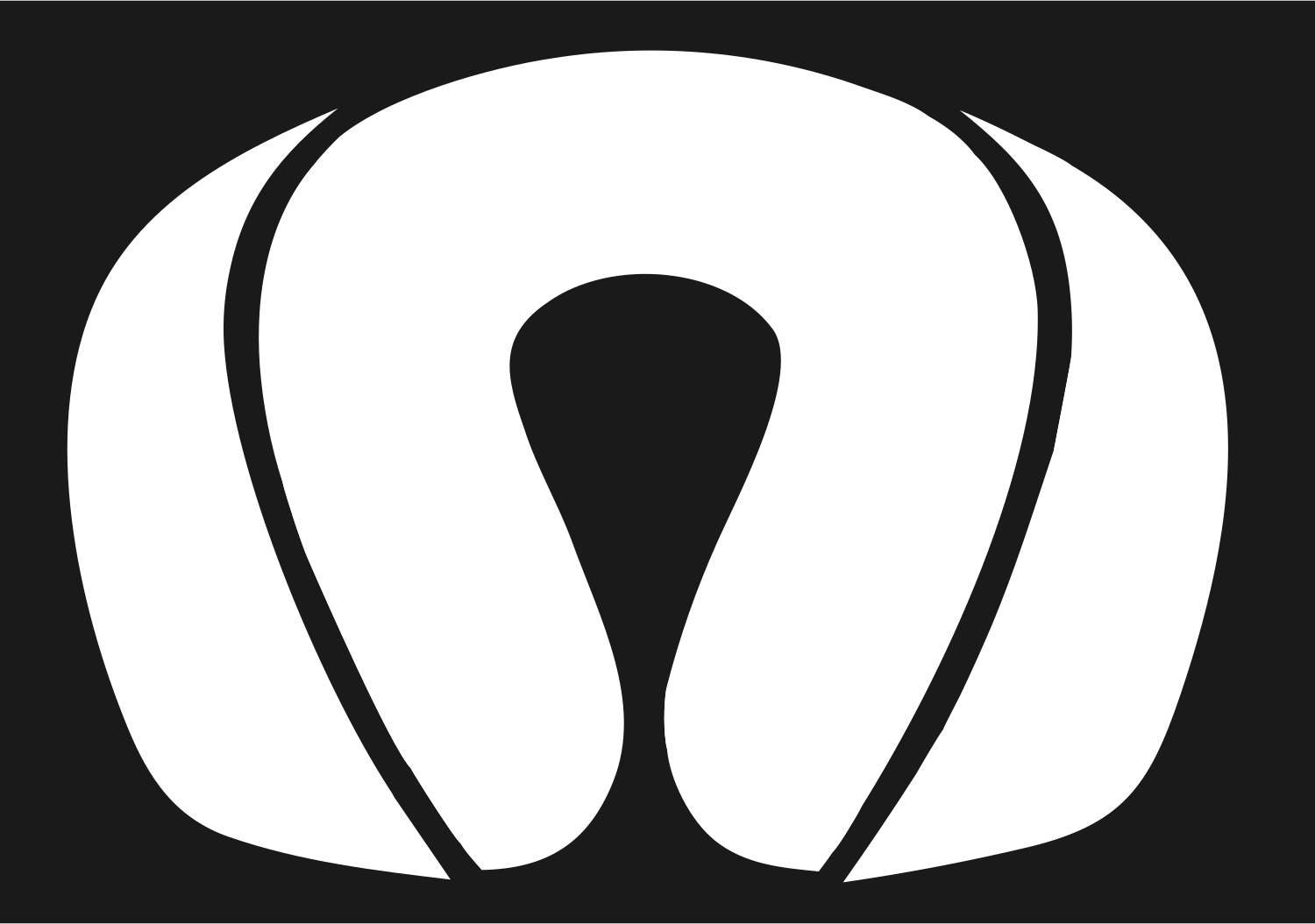 Neck Pillow Travel Logo #1a1a1a/#ffffff