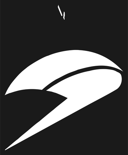 Hand-Drawn Lightning Volleyball Logo #1a1a1a/#ffffff
